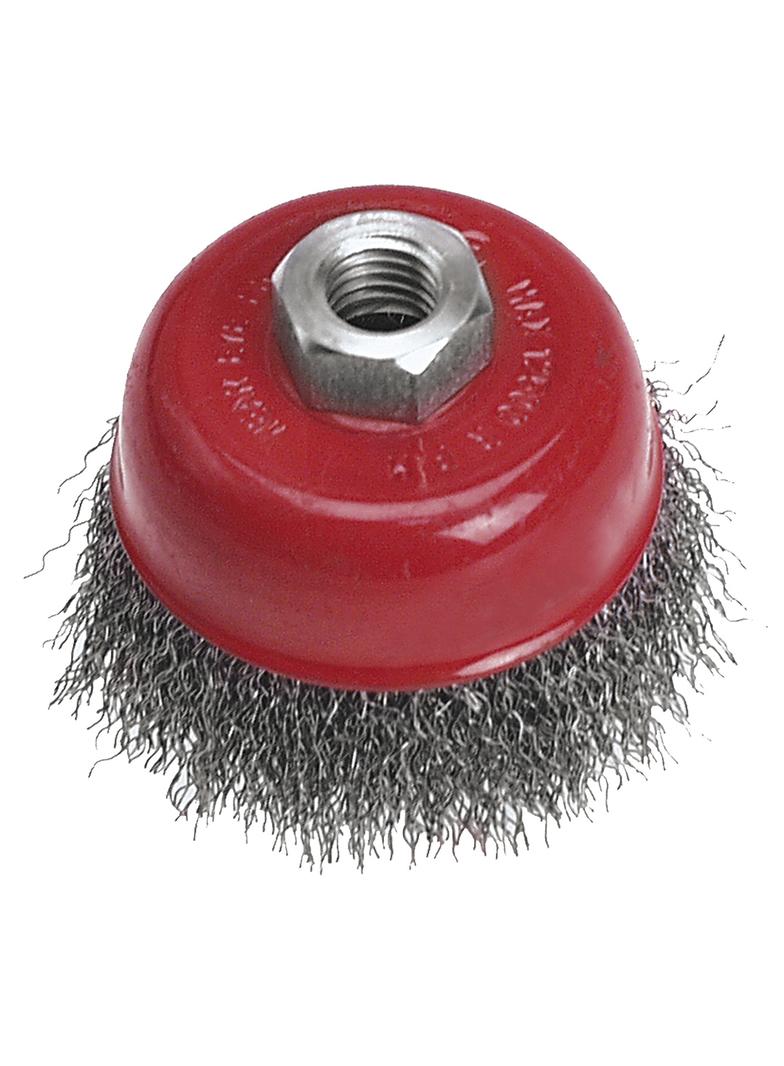 Szczotka druciana doczołowa 75 mm x M14