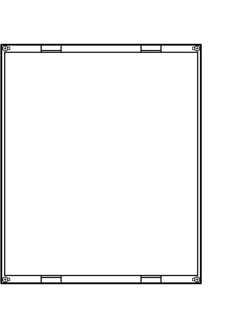univers N Blok pusty 600x500mm UD42F1 HAGER