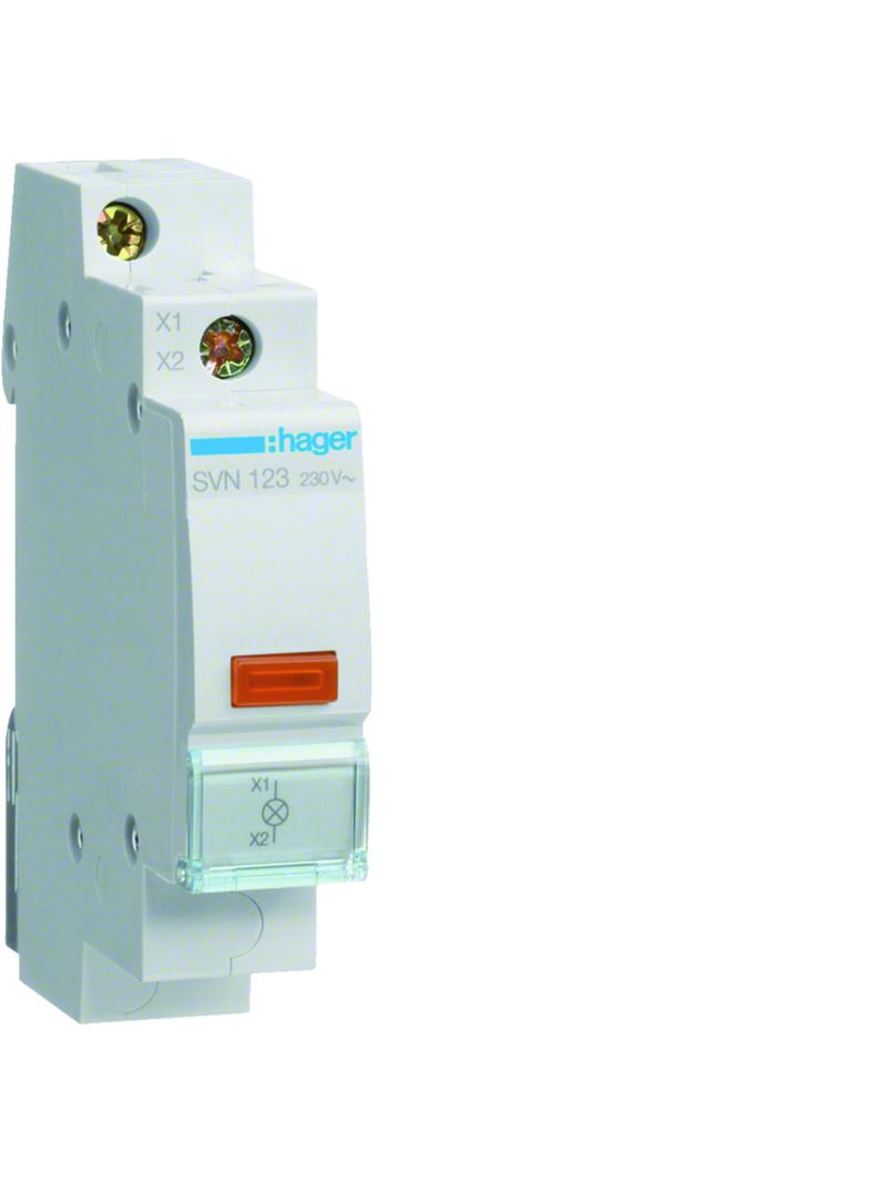 Lampka sygnalizacyjna LED pomarańczowa 230VAC SVN123 HAGER