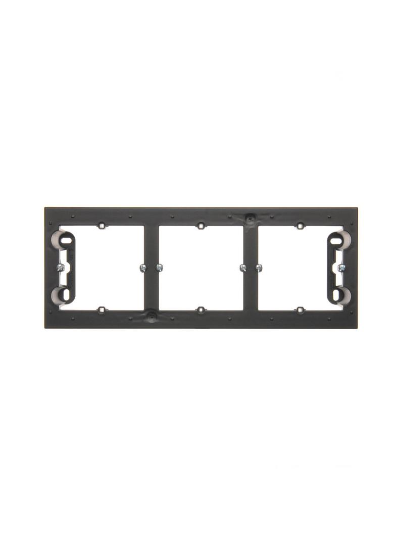 Simon 54 Premium Puszka natynkowa 3-krotna do ramek PREMIUM. Głębokość 35mm czarny