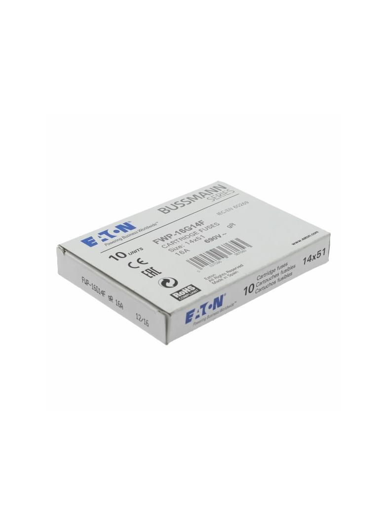16A 690V AC gR 14X51mm FUSE W/O STRIKER Wkładka szybka 16A AC 690V 14x51 gR IEC UL FWP-16G14F EATON