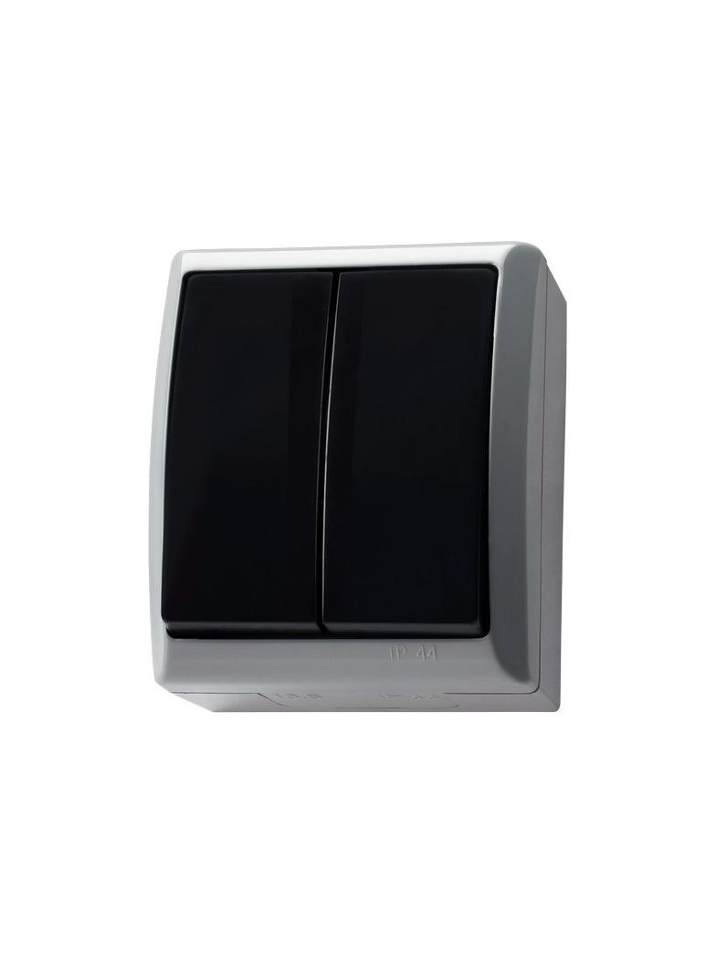 FALA Łącznik dwugrupowy świecznikowy - kolor popiel/grafit