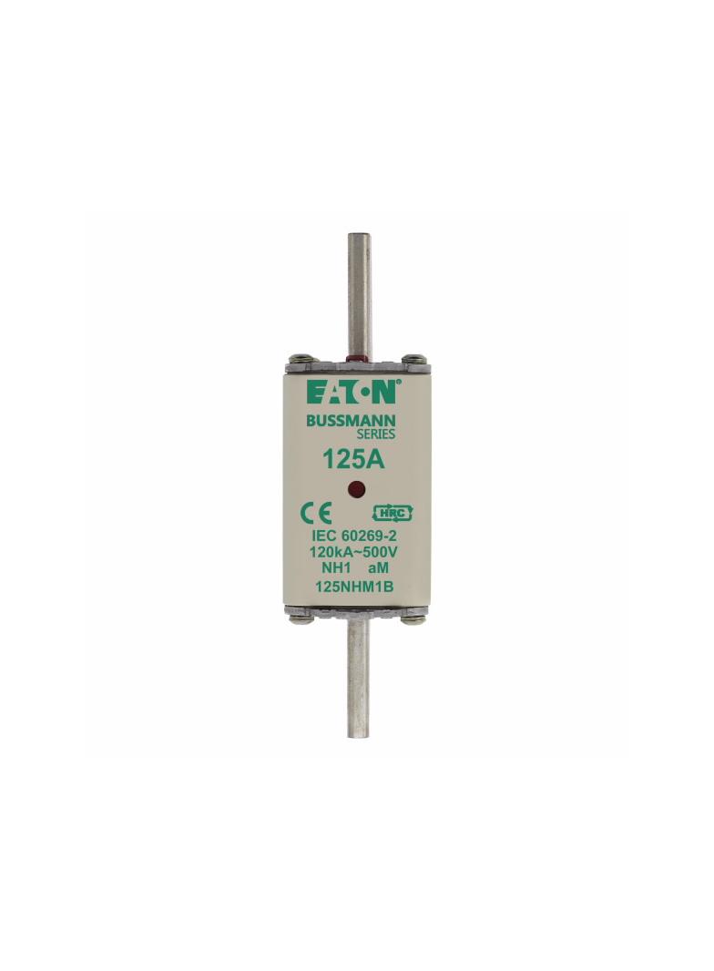 NH FUSE 125AMP 500V aM SIZE 1 Wkładka NH1 125A 500V AM podwójny wskaźnik 125NHM1B EATON
