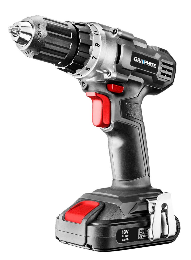 Wiertarko-wkrętarka akumulatorowa Energy+ 18V, Li-Ion, uchwyt 10 mm, bez akumulatora