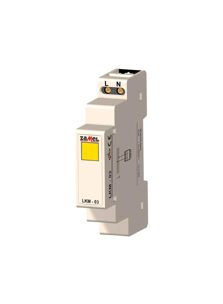 WSKAŹNIK ZASILANIA 230V LED ŻÓŁTA TYP: LKM-03-30 EXT10000046 EXT10000046-WPL ZAMEL
