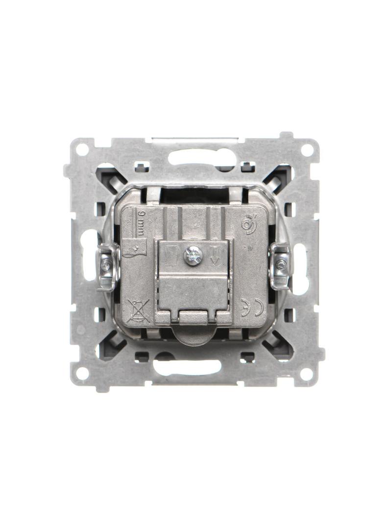 Simon 55 Gniazdo antenowe R-TV-SAT końcowe/zakończeniowe 1x Wejście: 5 MHz÷2,4 GHz Aluminium mat