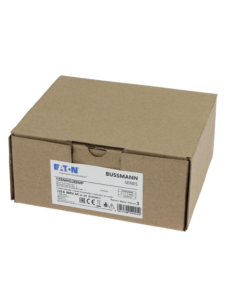 NH 125A 500V gG rozmiar 2 WEATHER RESISTANT NH LV 125A 500V gG rozmiar 2 WR 125NHG2BWP EATON