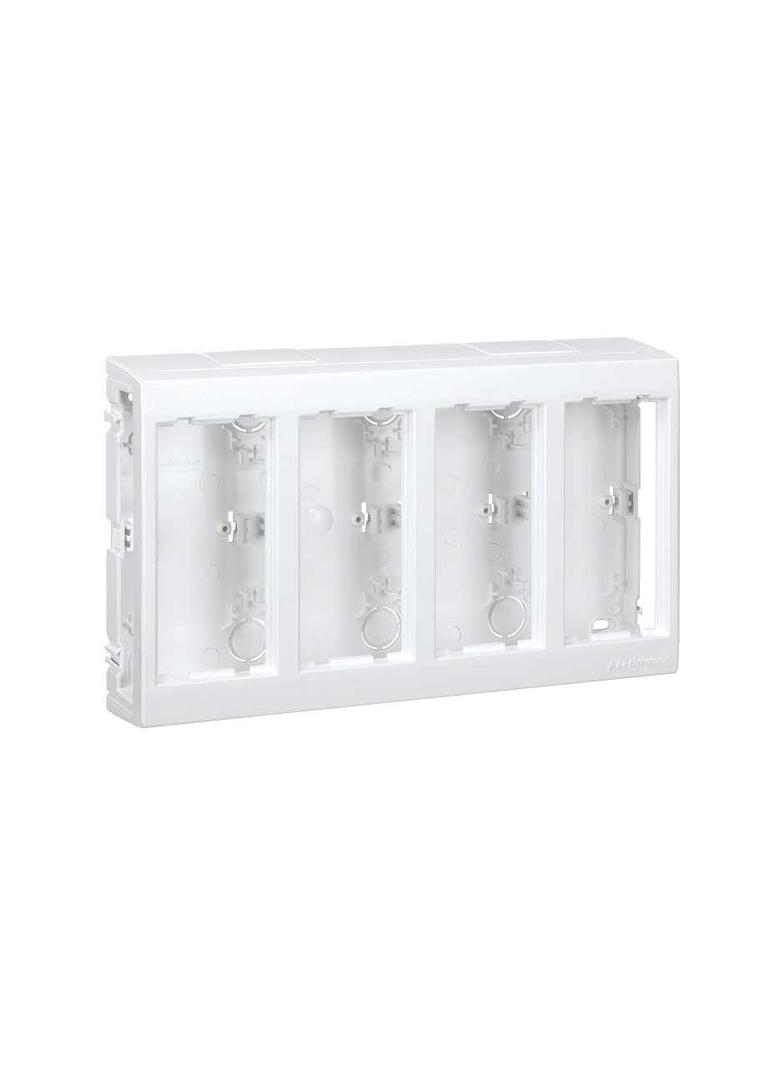 Simon Connect Obudowa natynkowa 4-modułowa 8x K45 czysta biel