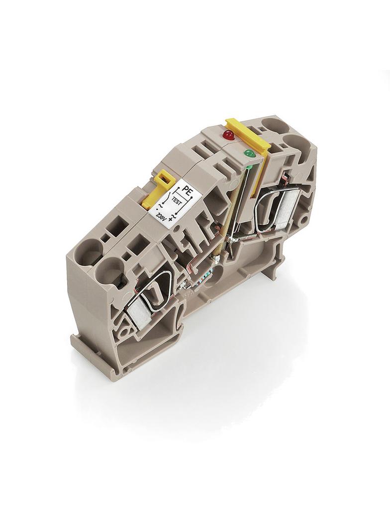 ZTR 6-2 E / 230V UC Złączka szynowa rozłączalno-pomiarowa /10szt./ WEIDMULLER