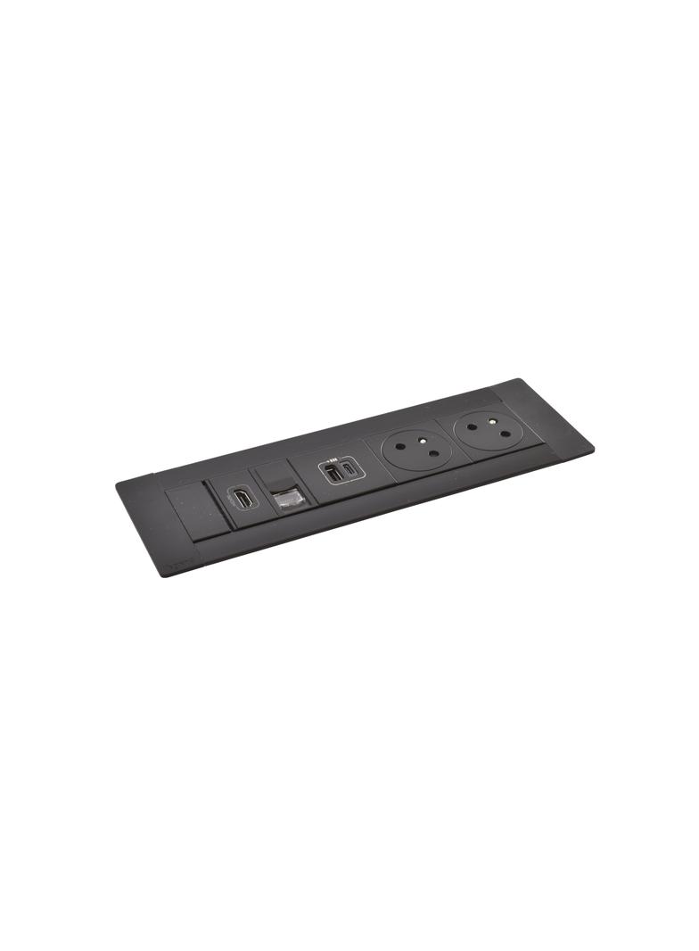 INCARA: MULTILINK - 2X2P+Z / USB A+C / RJ45 / HDMI - 2,0 M-CZARNY, Legrand