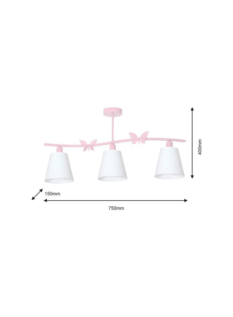 Milagro plafon Alice Pink 3xE14 różowy MLP979