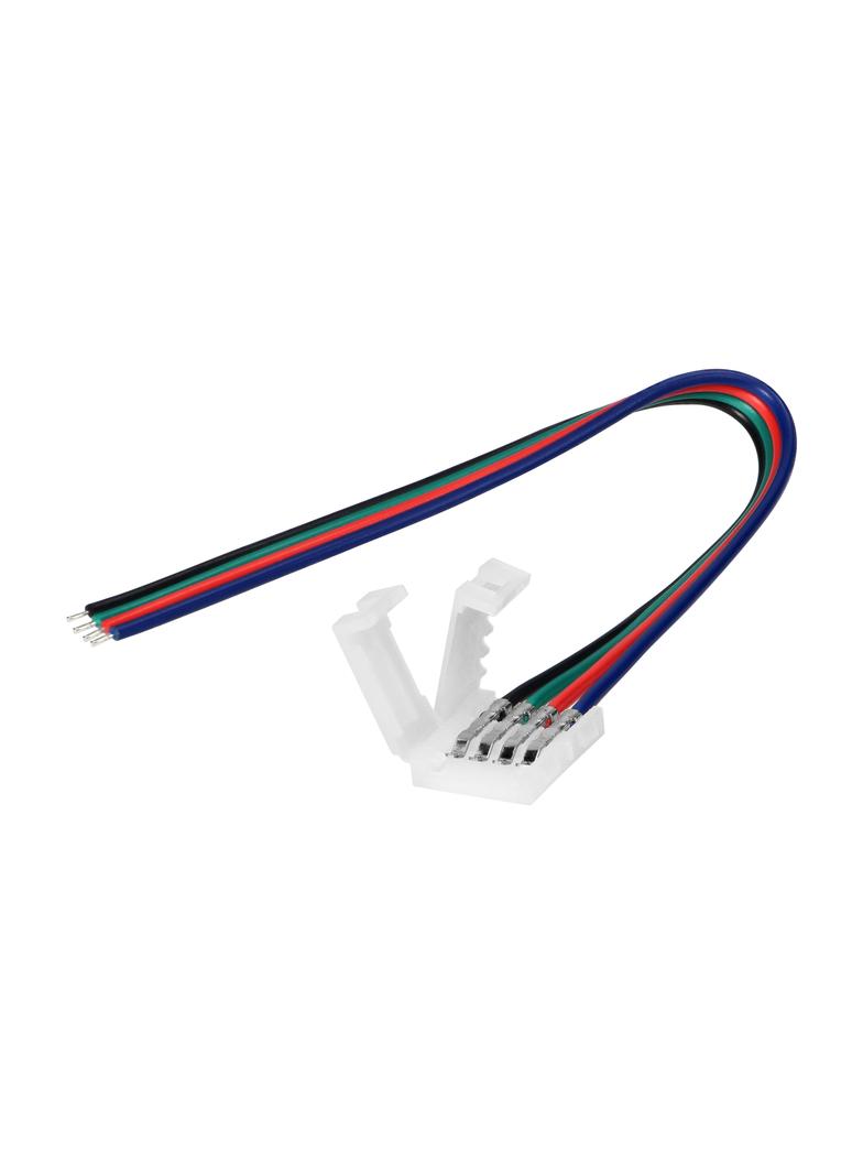 Złączka LED RGB 10mm jednostronna z przewodem