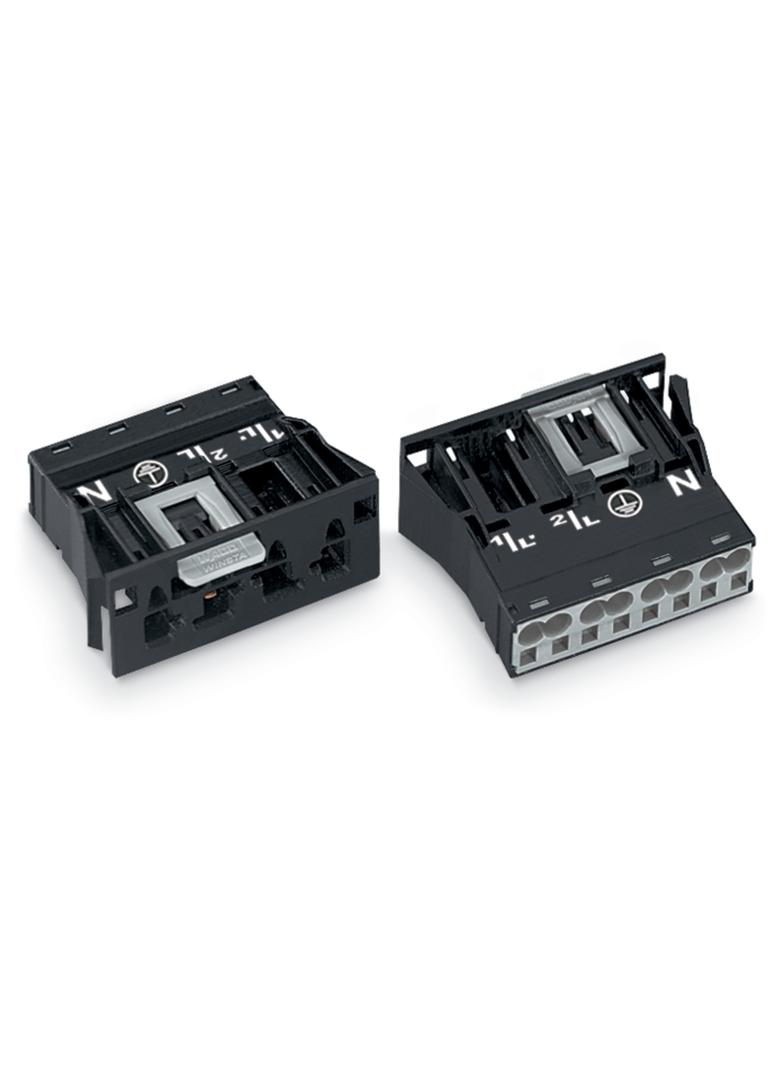 WINSTA wtyk 4-torowy SnapIn czarny