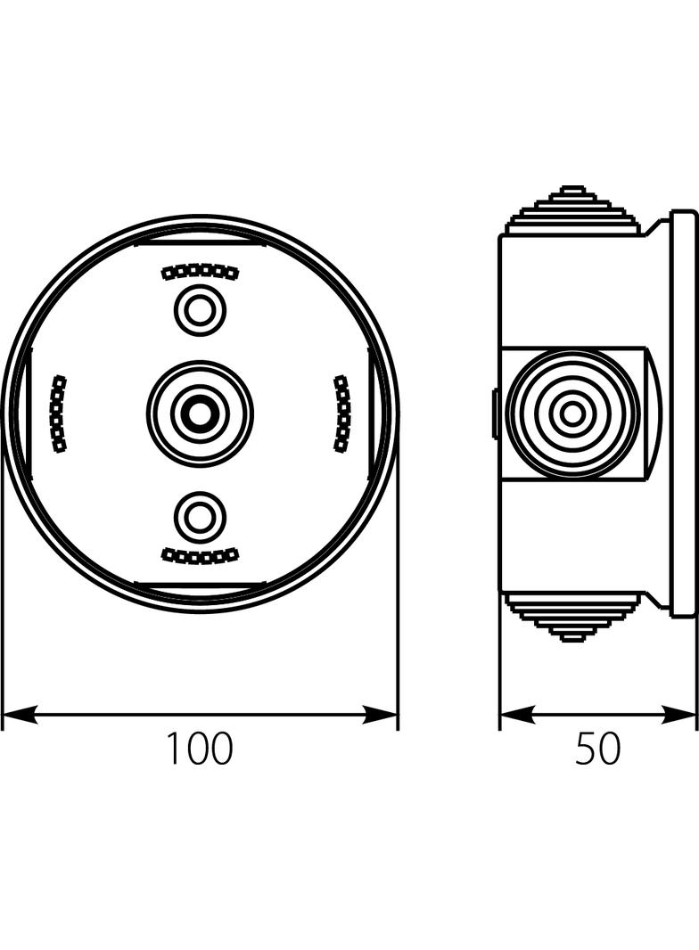 PO-100B puszka instalacyjna natynkowa 31.6 OPATÓWEK