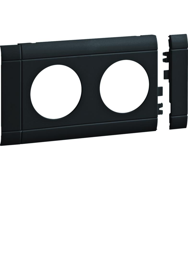 tehalit.WA Maskownica podwójna ABS bezhalogenowy grafit GB080209011 HAGER