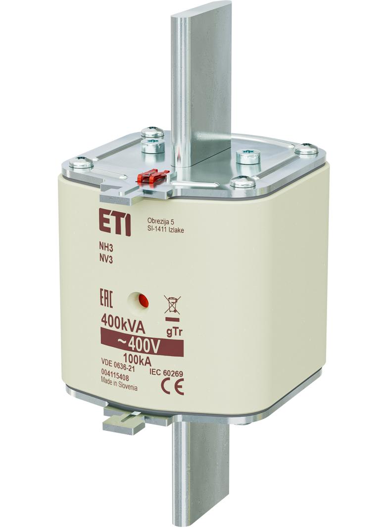 Wkładka topikowa NH transformatorowa NH3 gTr 577A 400V 400kVA 004115408 ETI