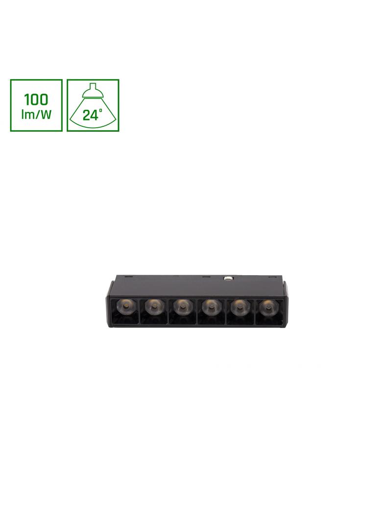 SYSTEM SHIFT BASIC - GRID XS OPRAWA LINIOWA 110MM 6W 4000K CZARNY