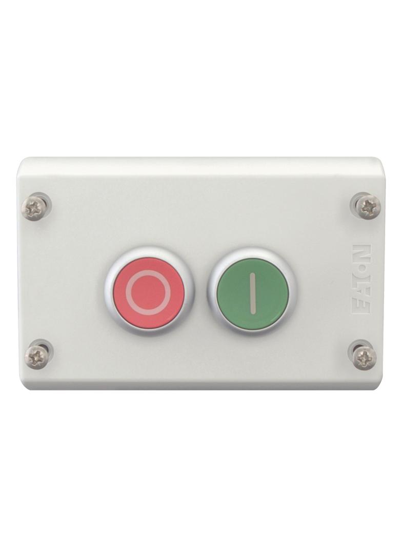 M22-I2-M1 Kaseta sterownicza 2-otworowa START/STOP szara IP67 216529 EATON