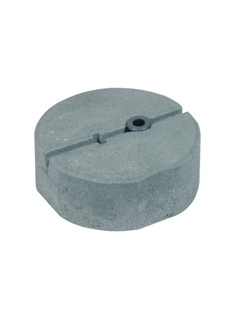 Podstawa betonowa z adapterem gwintu M16, B55 8,5 kg, fi 240 mm