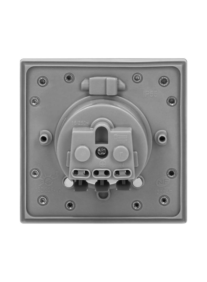 Hermetyczne gniazdo elektryczne, IP55 stal nierdzewna OR-AE-1397 ORNO