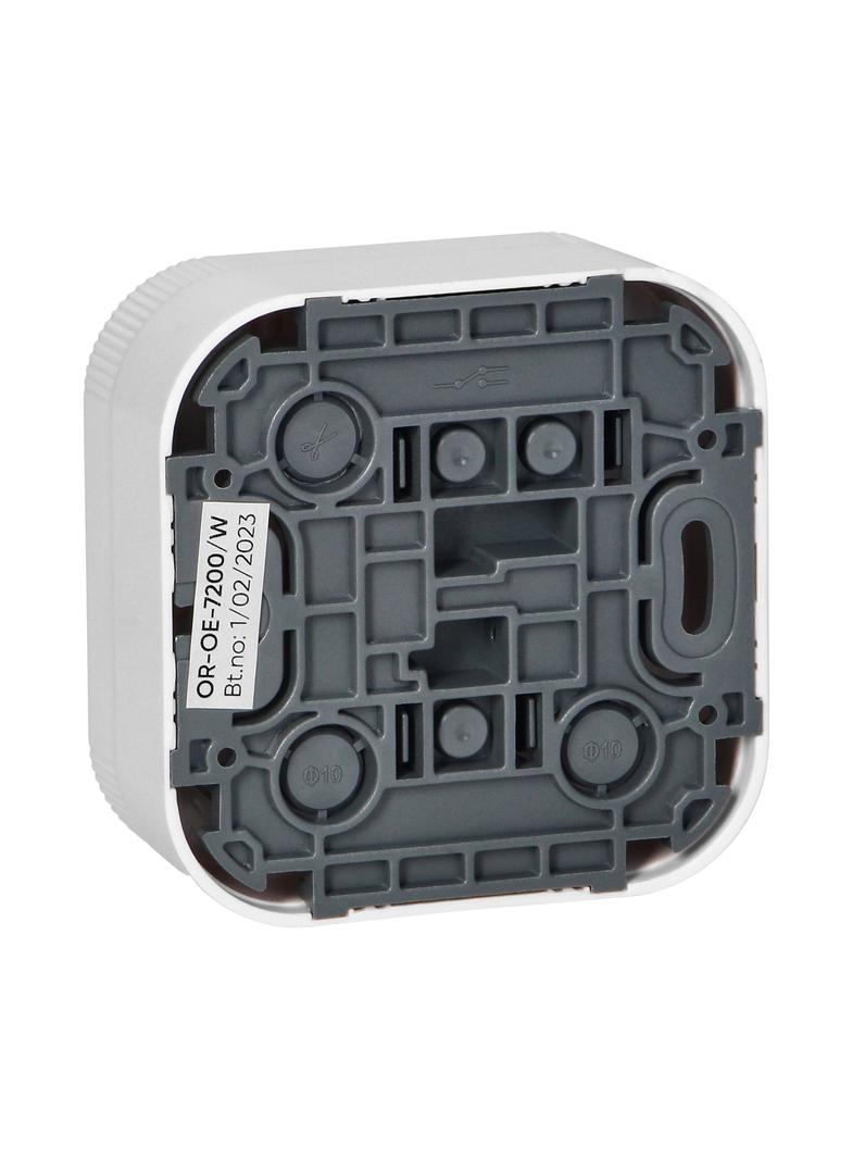 Łącznik pojedynczy jednobiegunowy natynkowy ToDo IP20 biały