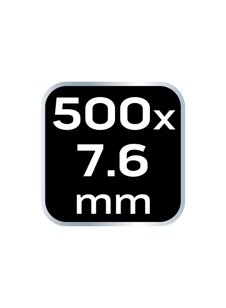 Opaski zaciskowe EXTREME 7.6 × 500 mm, czarne, 50 szt.