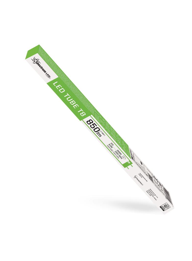 LED TUBE T8 SMD 2835 8.5W WW 28X600 glass SPECTRUM