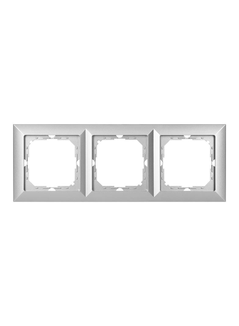 Ramka potrójna Pearl, Ra-3P, srebrny OR-OE-7720/3/G ORNO