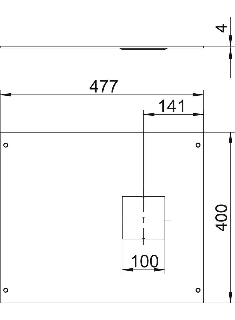 OKAD500DAT, POKRYWA MONTAŻOWA