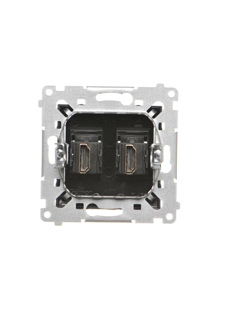 Simon 54 Gniazdo HDMI podwójne czarny DGHDMI2.01/49 KONTAKT