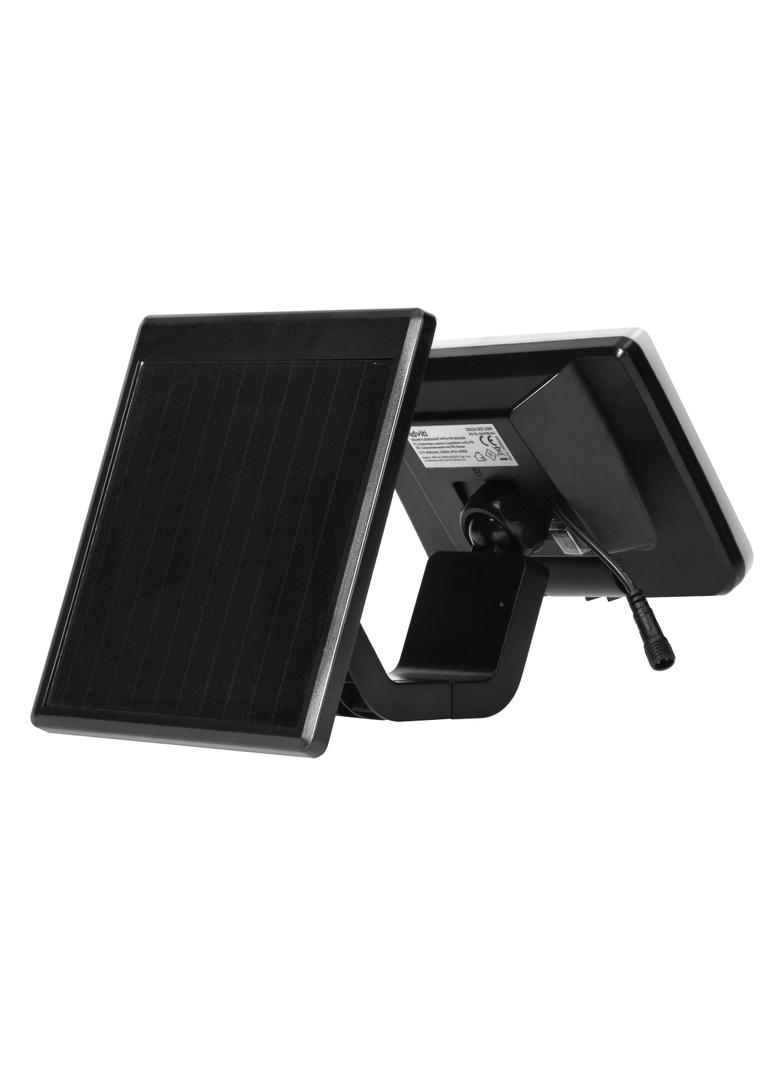 SOLIS LED 10W, naświetlacz solarny  z czujnikiem ruchu PIR, 1200lm, IP54, 4000K, 3000 mAh, czarny