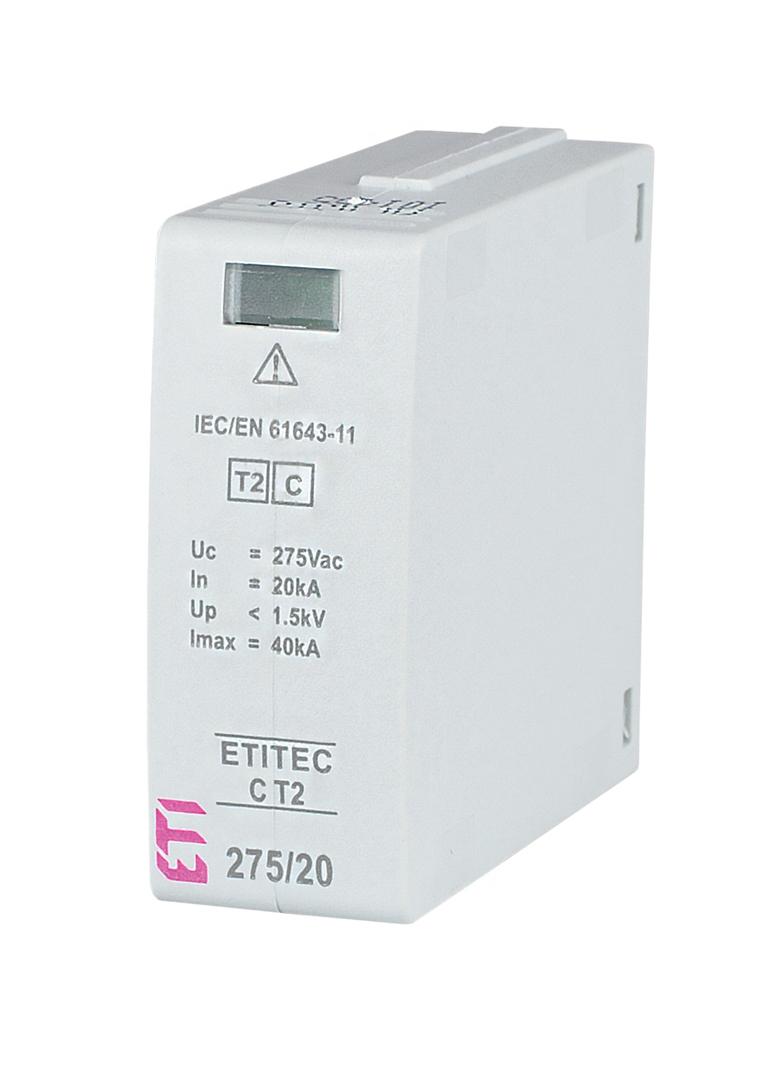 Mod. ETITEC C T2 275/20 Moduł wymienny ogranicznika przepięć Typ 2  (kl. C)