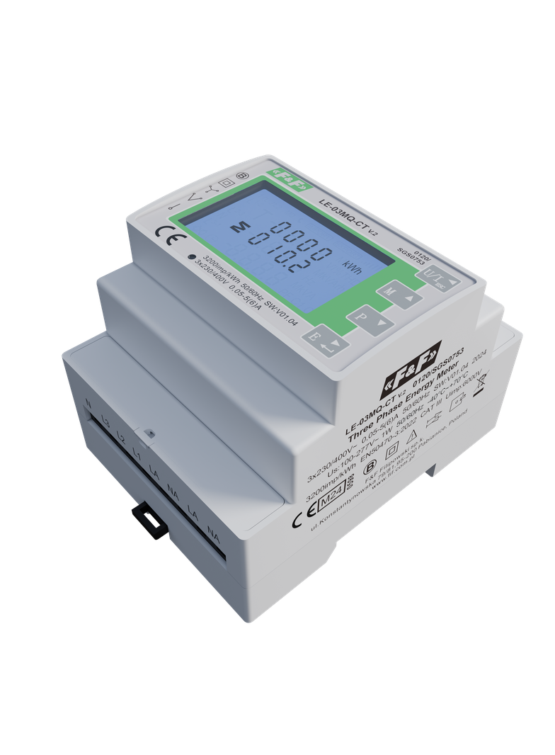 Trójfazowy dwukierunkowy licznik pośredni,półpośredni, Modbus RTU,100(5)A; MID