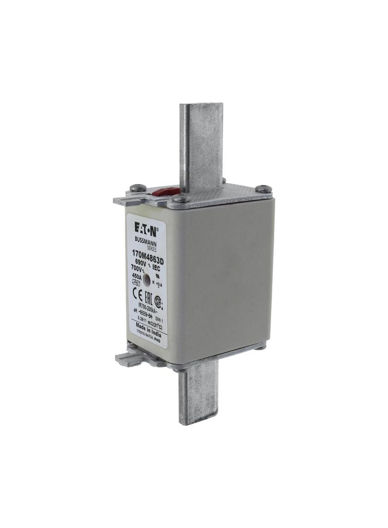 450A 690V aR DIN 1 HSDNH FUSE Wkładka szybka 450A AC 690V DIN 1 aR DIN IEC podwójny wskaźni 170M4863