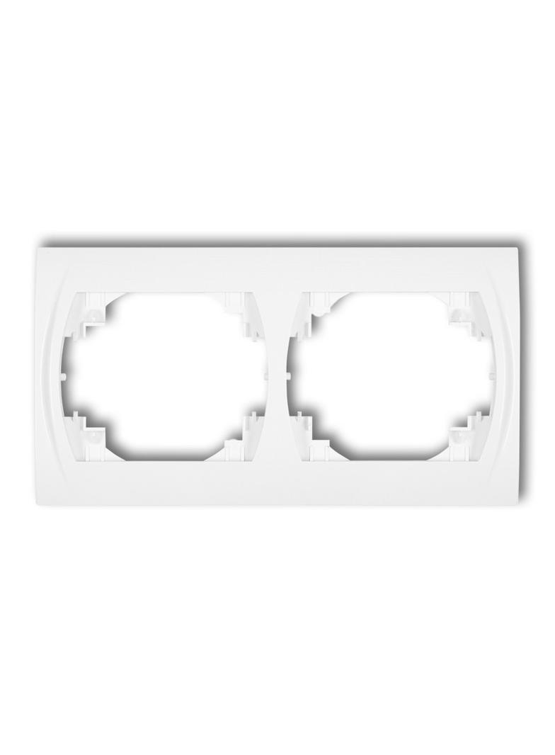 LOGO Ramka pozioma podwójna biała