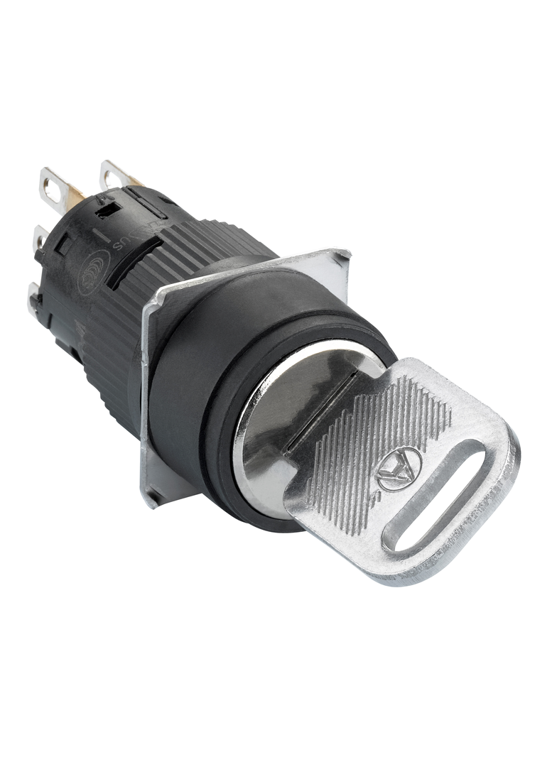 Harmony XB6 Kompletny przełącznik z kluczem 2 położeniowy Stabilny Czarny 1 CO 16mm XB6EAG221P Schneider