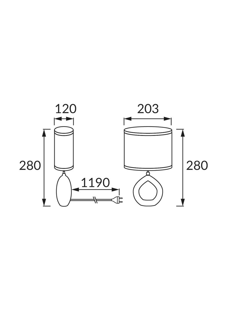 Lampka stołowa GOLF E14 WALNUT
