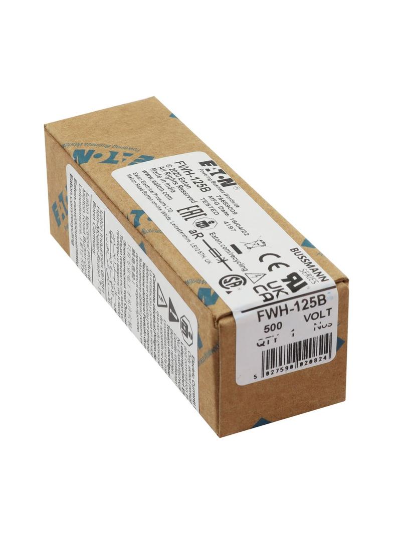 125A 500V AC HIGH SPEED FUSE Wkładka szybka 125A AC 500V DC 500V 29x92 mm aR FWH-125B EATON