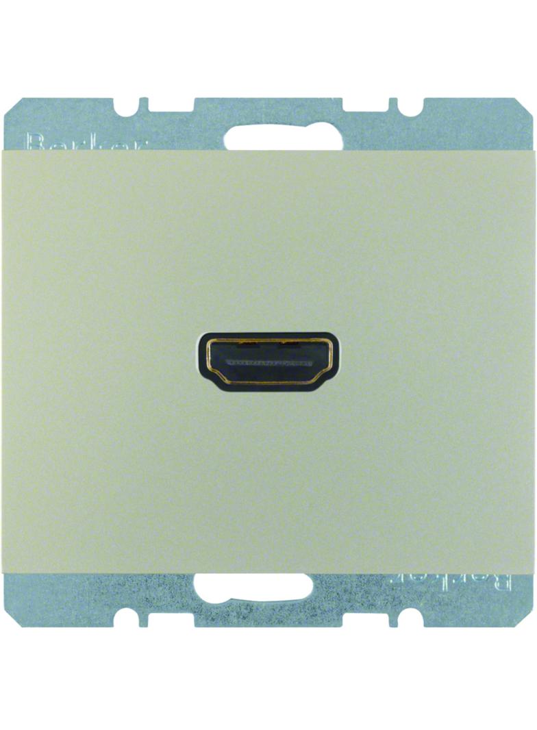 BERKER K.5 Gniazdo HDMI z przyłączem 90st stal szlachetna lakierowana 3315437004 HAGER