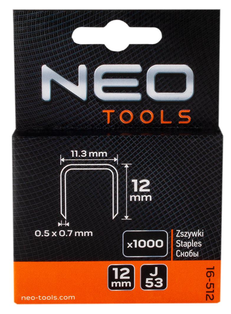 Zszywki typ J, 12 mm, 1000 szt.