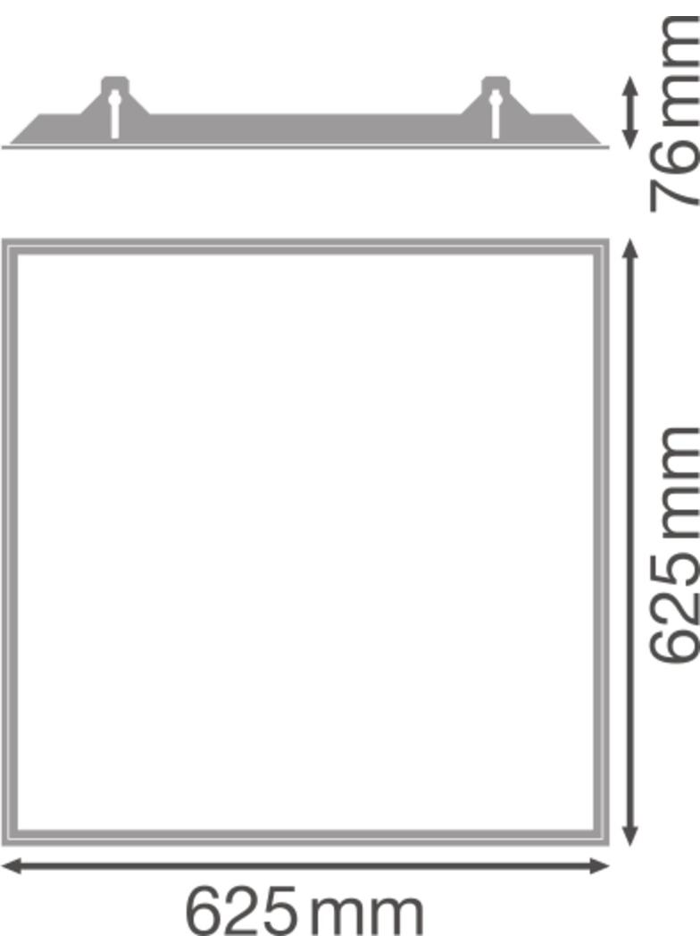 Ramka do montażu w zabudowie PANEL 600 RECESSED MOUNT FRAME