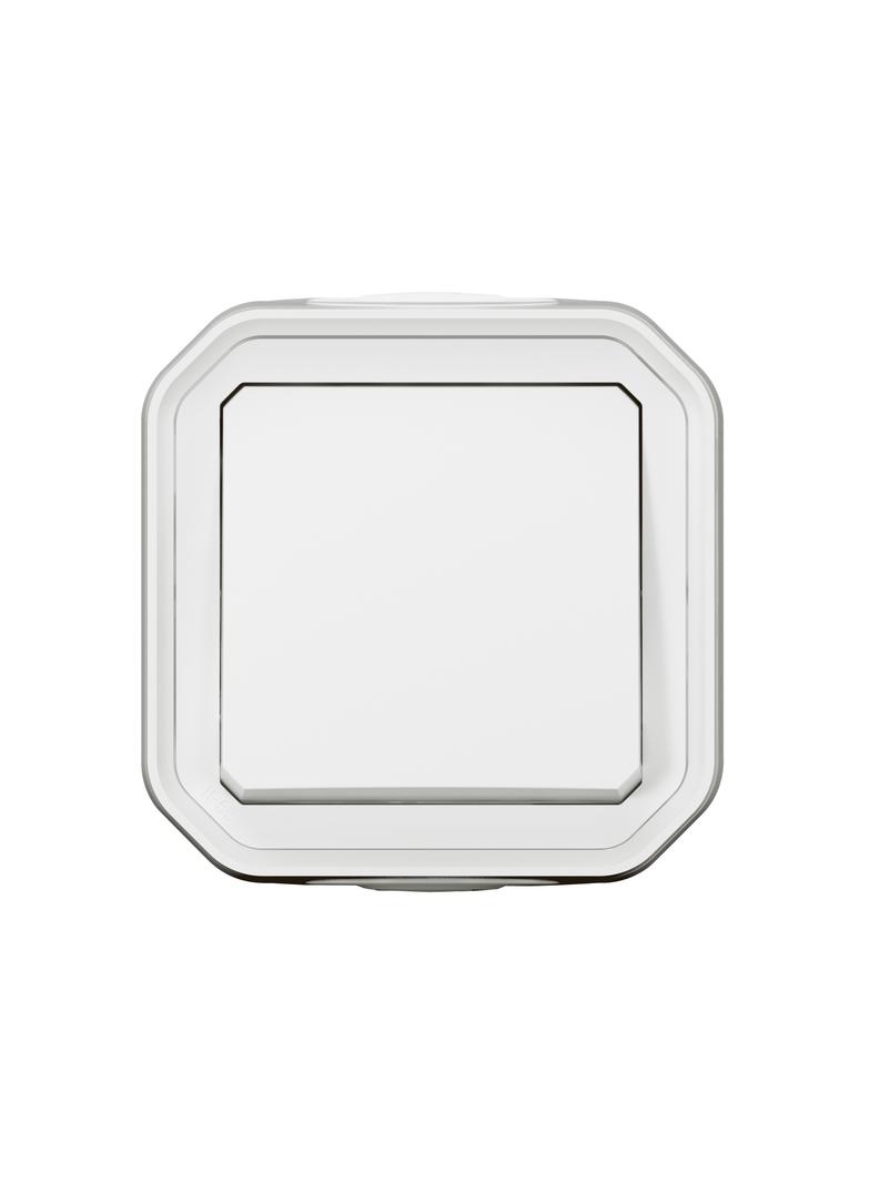 NOWE PLEXO - PRZYCISK JEDNOBIEGUNOWY KOMPLET NATYNKOWY 10 A - 250 V~ BIAŁY