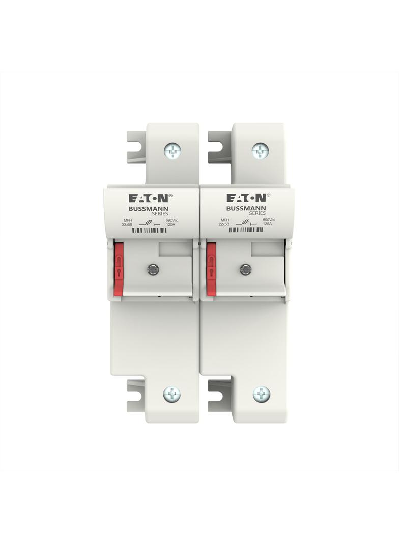CH222DIU Podstawa bezpiecznikowa 125A AC 690V 22x58 mm 2P IEC neonowy wskaźnik CH222DIU EATON