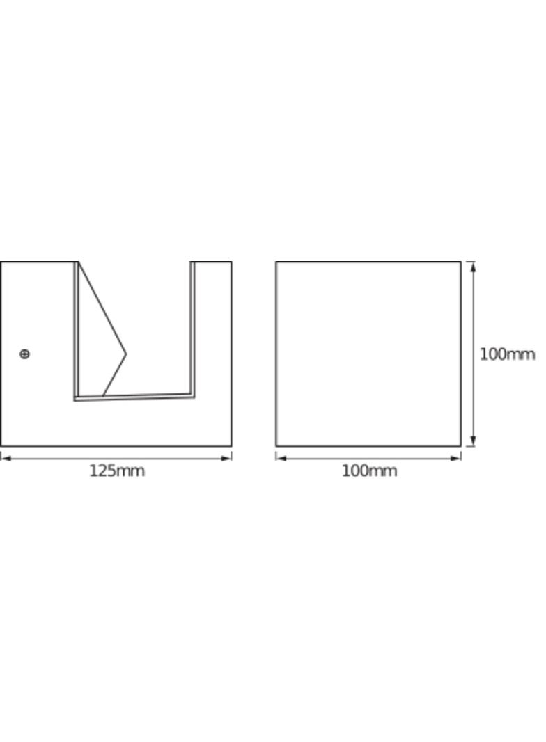 ENDURA STYLE PYRAMID WALL 9W ST LEDV Oprawa zewnętrzna