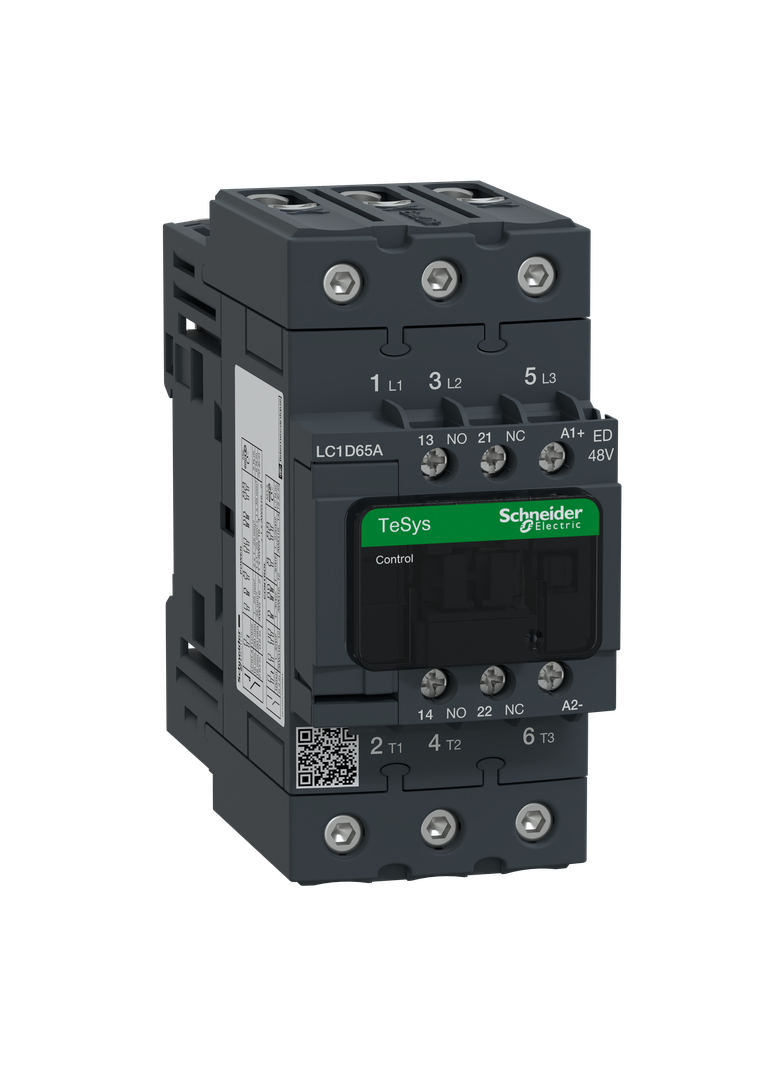 Stycznik mocy TeSys D 65A 30kW 3P 1NO 1NC cewka 48VDC zaciski EVK skrzynkowe
