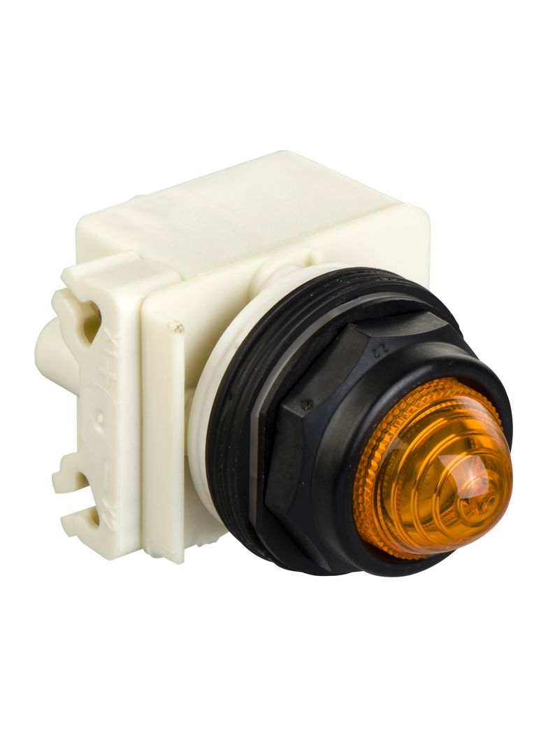 Harmony 9001SK Lampka sygnalizacyjna O30 pomarańczowa LED, BA 9s 24V AC plastikowa ośmioboczna