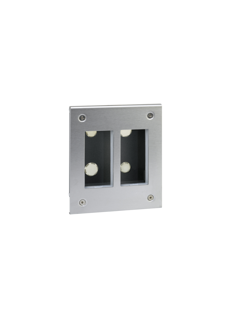 Simon Connect Obudowa podtynkowa S500 METAL 2-modułowa 4x K45 kompletna 51000112-036 KONTAKT
