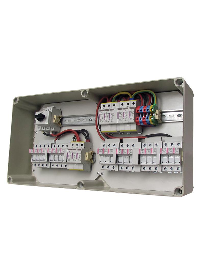 Rozdzielnica PV 1000V - 3 wyjścia SBPV 1000/3xIN/F/B/NS/3xOUT 001110036 ETI