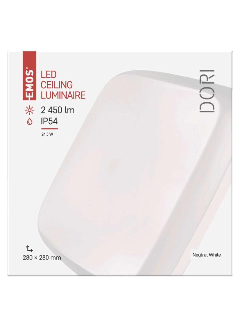 Oprawa LED kwadratowa DORI 24W IP54 neutralna biel ZM4314 EMOS