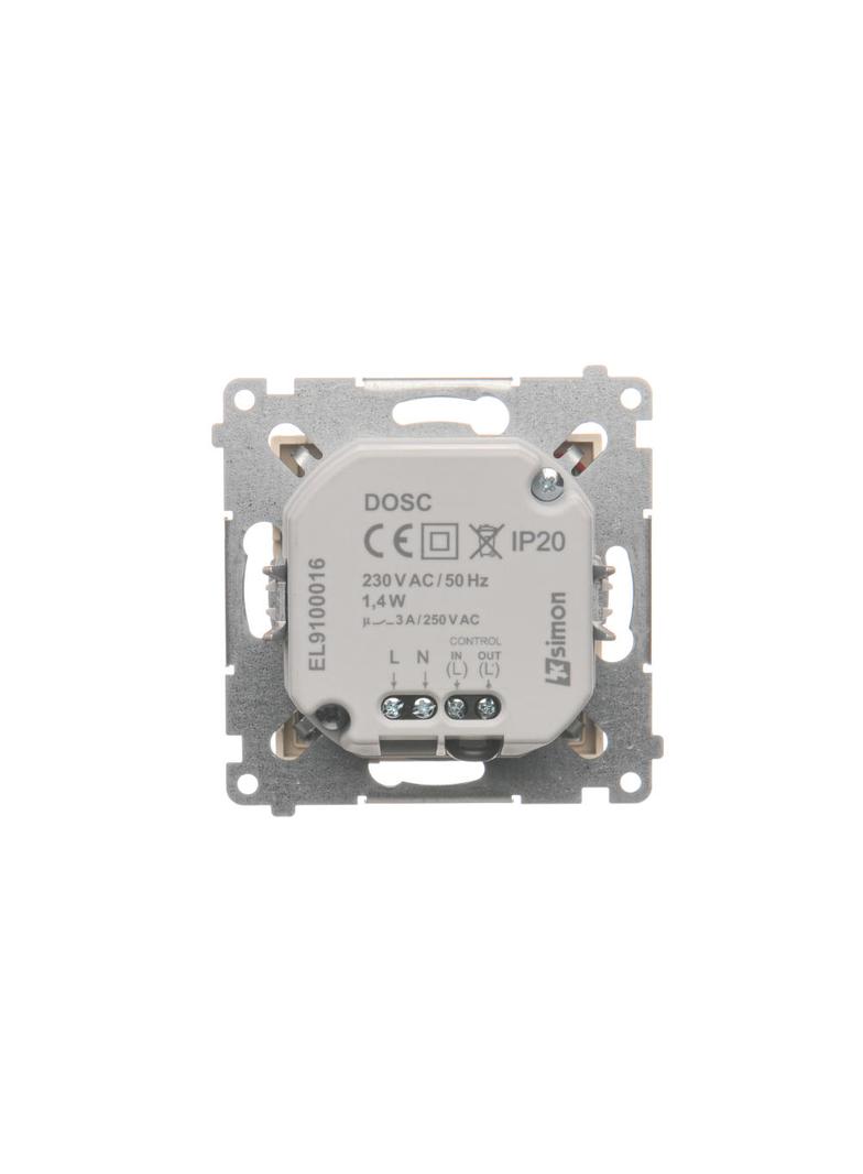 Simon 54 Oprawa oświetleniowa LED z czujnikiem ruchu 230V AC 1.4 W białe zimne 5900 K kremowy